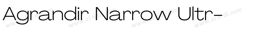 Agrandir Narrow Ultr字体转换